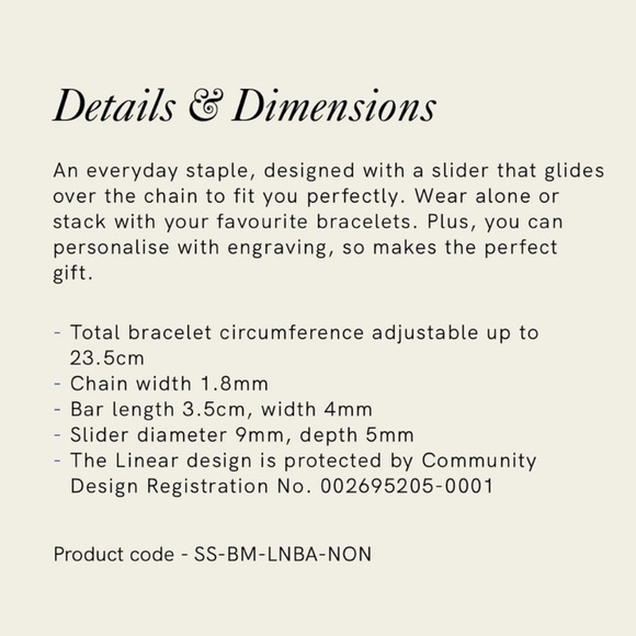 Monica Vinader Perfect Silver Linear Chain Bracelet - Picture 7 of 7